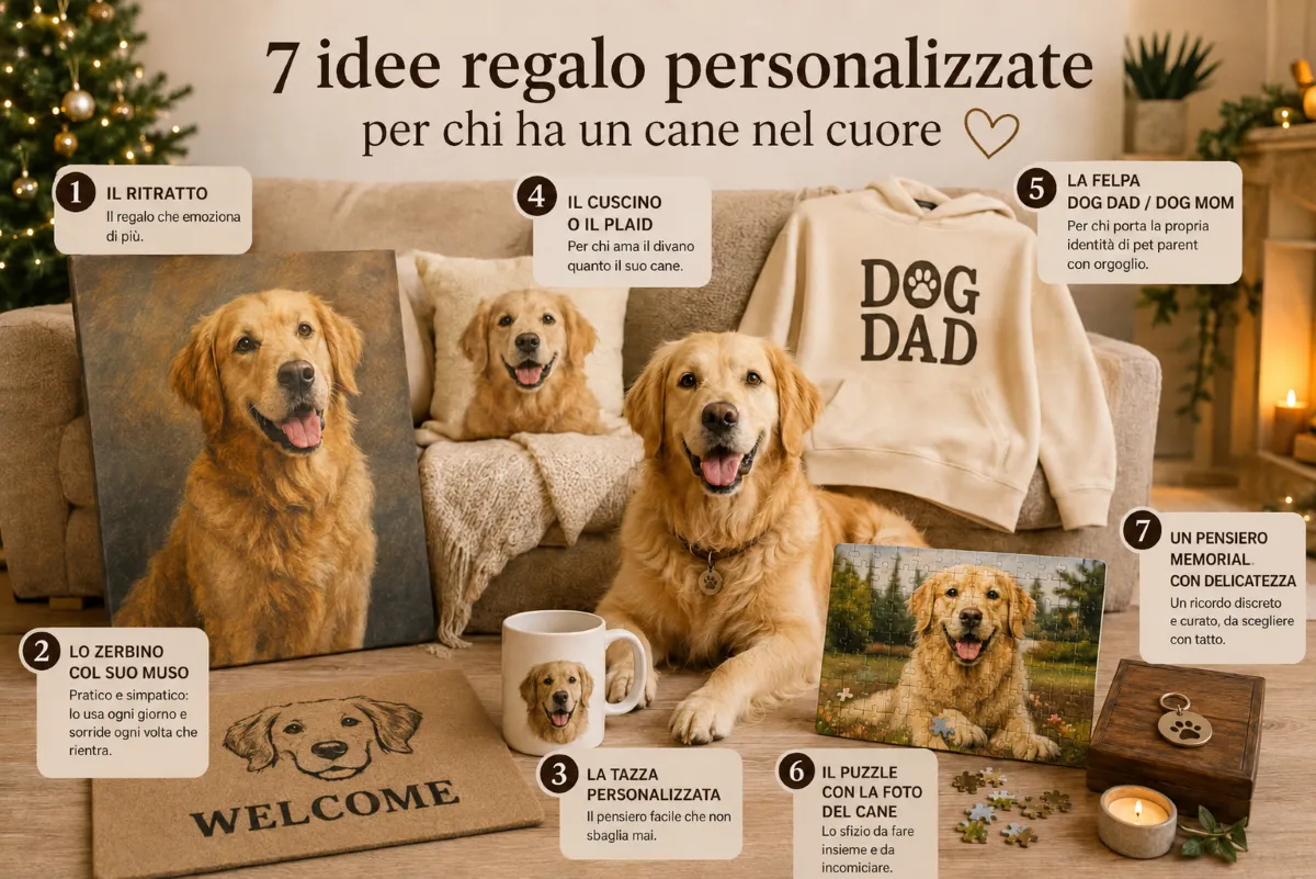 Idee regalo per chi ama i cani: 7 pensieri personalizzati (guida 2026)